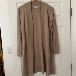 Beige long sweater